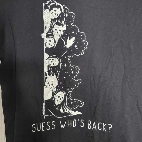 Threadless - Guess Who's Back - Anxiety, Fear, Anger, Sorrow, Stress - size M - Picture 2 of 6